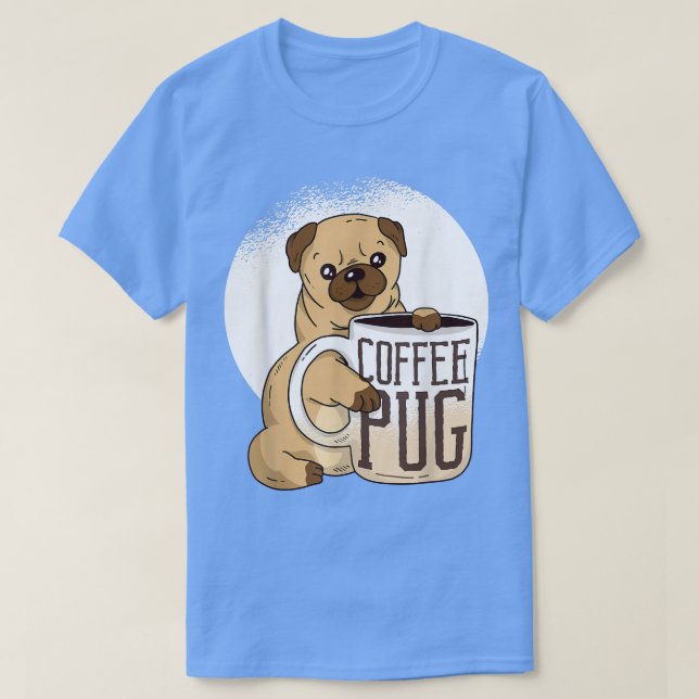 Camiseta Cachorro latindo café café café café café presente (Frente do Design)