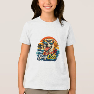 Camiseta Cachorro Legal ao Pôr do Sol