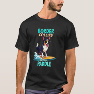 Camiseta Cachorro Legal Border Collie Surfando