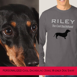 Camiseta Cachorro Legal PERSONALIZADO Dachshund Doxie Wiene