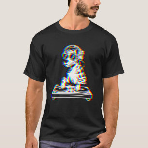 Camiseta Cachorro Leopardo Catahoula DJ Glitch Rave EDM Div
