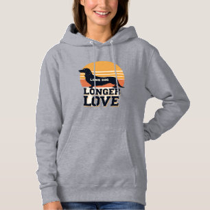 Camiseta Cachorro Longo Amor Mais Longo Vintage Dachshund P