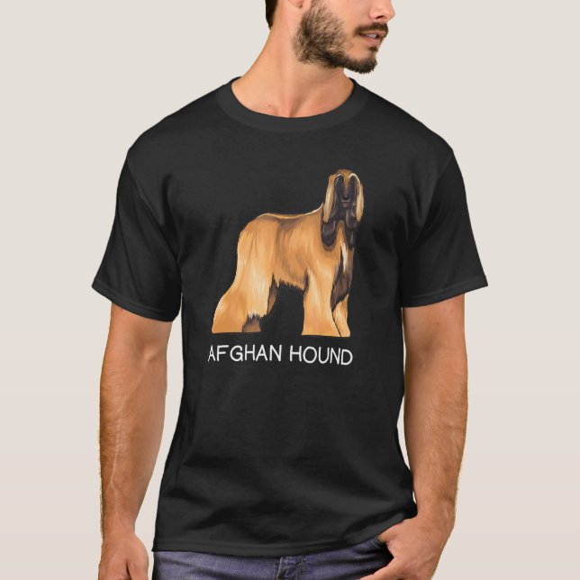 Camiseta Cachorro Louco Afghan Hound (Frente)