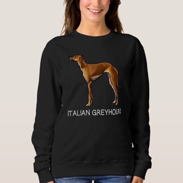 Camiseta Cachorro Louco Italiano Greyhound (Frente)