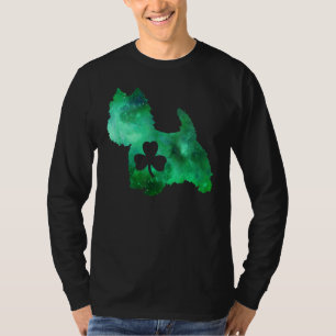 Camiseta Cachorro Mãe Cachorro Dia de São Patrício Westie M