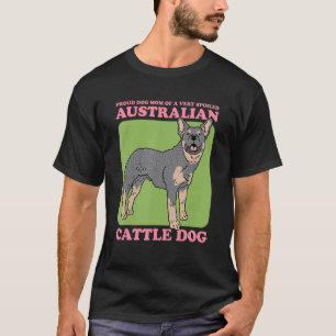Camiseta Cachorro Mãe De Um Cão-De-Obra Australiano Malhado