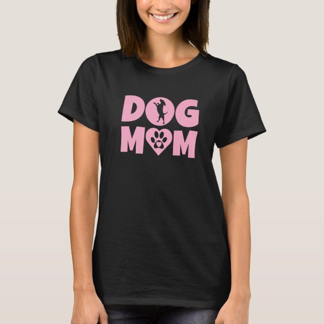 Camiseta Cachorro Mãe Dia de as mães Presente para Cachorro (Frente)
