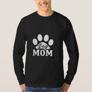 Camiseta Cachorro Mãe Engraçado - Letra Impressão com Gráfi