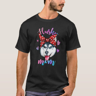 Camiseta Cachorro Mãe Mamãe Filhote Siberiano Fofo Mãe