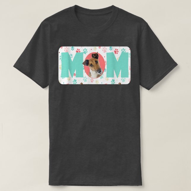 Camiseta Cachorro Mãe O Fo Terrier (Suave) (Frente do Design)