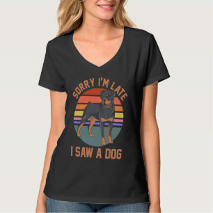 Camiseta Cachorro Mãe Pai Rottweiler Proprietário Desculpe 