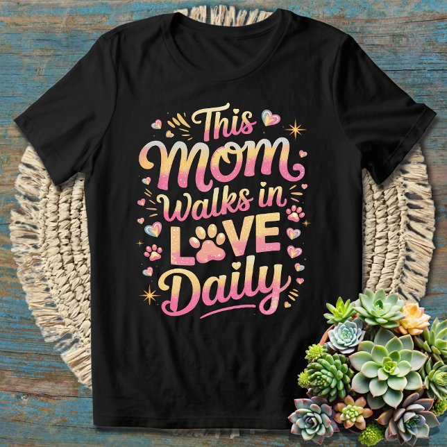 Camiseta Cachorro Mãe Pele Mãe Esta Mãe Anda Com Amor Diari (Criador carregado)