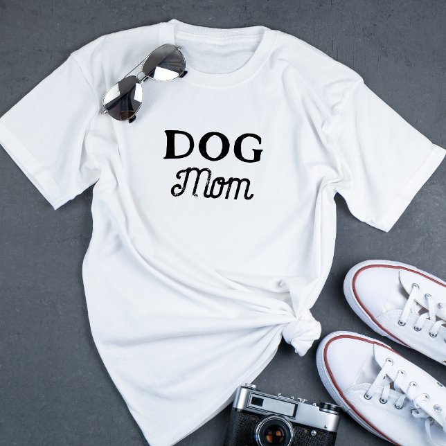 Camiseta Cachorro Mãe | Proprietário de Pet de Script Retro (Criador carregado)