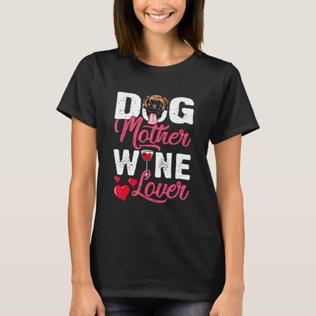 Camiseta Cachorro-Mãe Vinho (Frente)