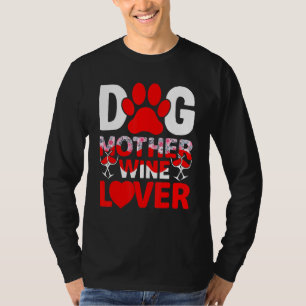 Camiseta Cachorro Mãe Vinho Dia de as mães Engraçado