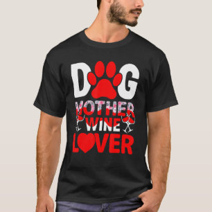 Camiseta Cachorro Mãe Vinho Dia de as mães Engraçado