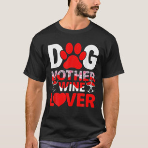 Camiseta Cachorro Mãe Vinho Frio Dia de as mães Engraçad