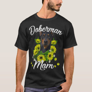 Camiseta Cachorro Mães Dia de as mães Presente Girassol Dob