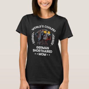 Camiseta Cachorro mais legal do mundo Mamãe Alemã Menor P