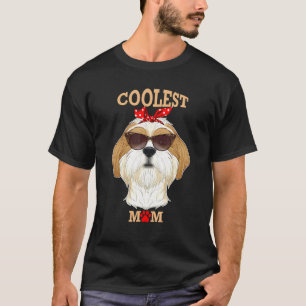 Camiseta Cachorro Mais Legal Mãe Eu Shih Tzu Mãe I Shih Tzu