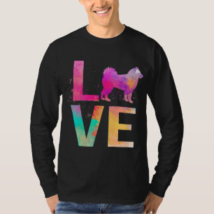 Camiseta Cachorro Malamute Colorido do Alasca Mamãe Oferece