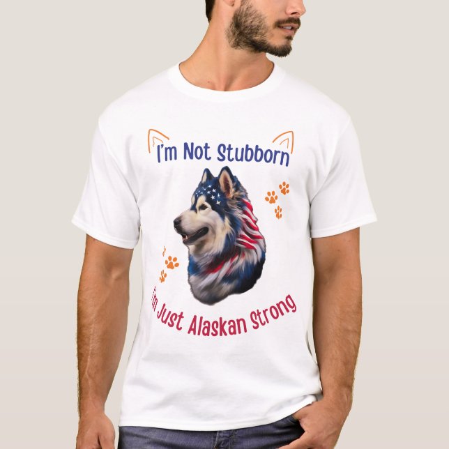 Camiseta Cachorro Malamute do Alasca (Frente)