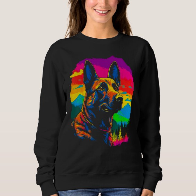 Camiseta Cachorro Malinois Belga Floresta (Frente)