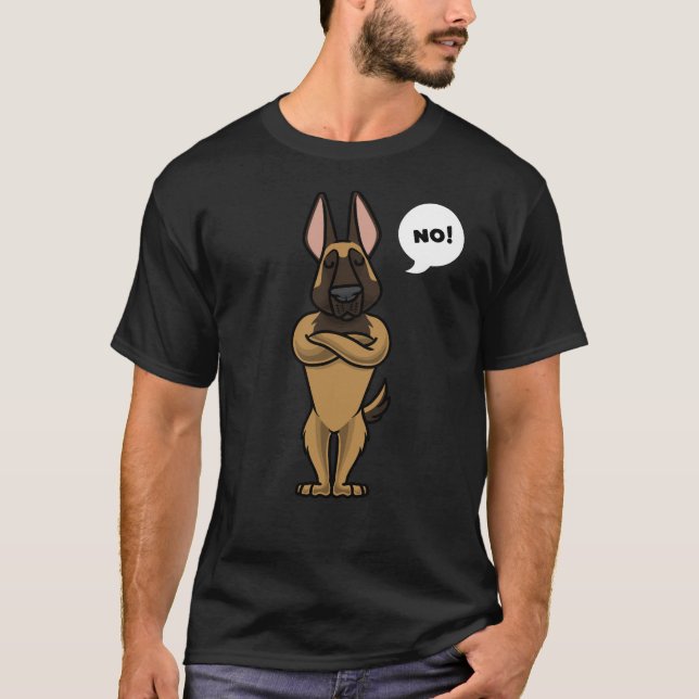 Camiseta Cachorro Malinois Cachorro Belga (Frente)