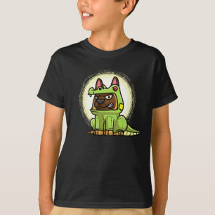 Camiseta Cachorro Malinois No Costume De Alligador