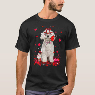 Camiseta Cachorro Maltês, Dia de os namorados Bonito, Figur