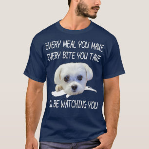 Camiseta Cachorro Maltês Engraçado Ver Proprietário Citar C
