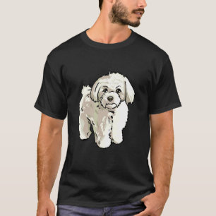 Camiseta Cachorro Maltês Fofo Para Proprietário Maltês E Ma