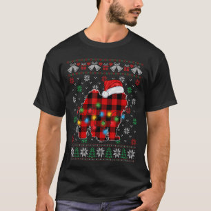 Camiseta Cachorro Maltês Santa Hat Suor Feio Xmas