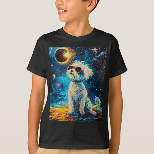 Camiseta Cachorro Maltês Solar Total (Frente)