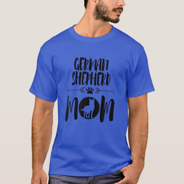 Camiseta Cachorro Mama German shepherd Custa Dizendo (Frente)