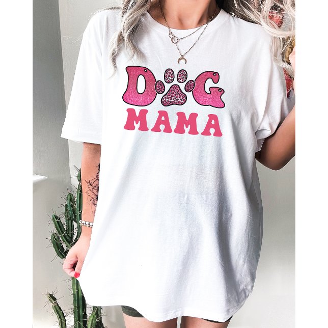 Camiseta Cachorro Mama-Pet-Engraçado (Criador carregado)
