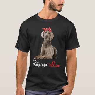 Camiseta Cachorro Mama Puppy Mãe Weimaraner