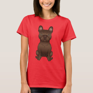 Camiseta Cachorro Marrom francês / Cachorro francês de cart