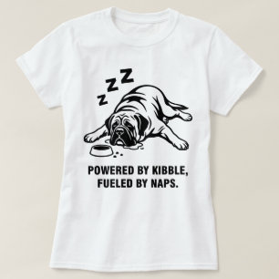 Camiseta Cachorro Mastiff Engraçado Preguiçoso 