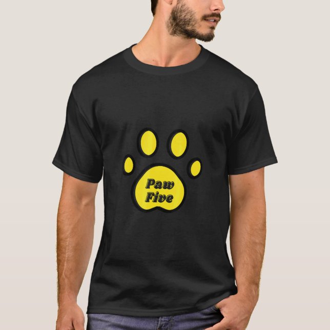 Camiseta Cachorro Me Dá Uma Pata Cinco (Frente)