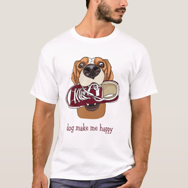 Camiseta Cachorro me faz feliz (Frente)