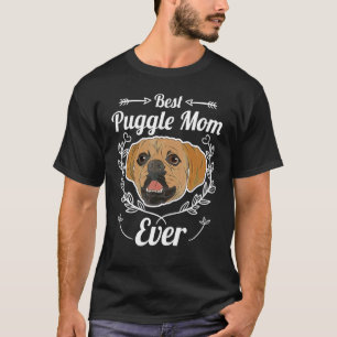 Camiseta Cachorro Melhor Mãe Puggle de Todos os Tempos Anim