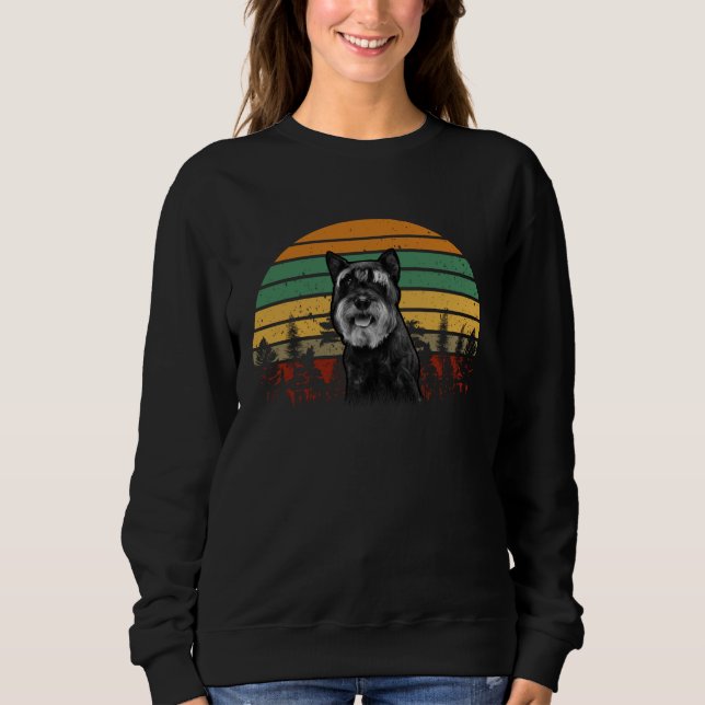 Camiseta Cachorro Mini Schnauzer Mulheres Schnauzer Miniatu (Frente)