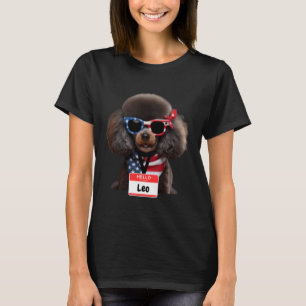 Camiseta Cachorro Miniatura Cachorro Leo Homens Meninas Men