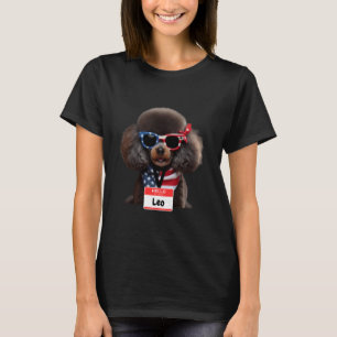 Camiseta Cachorro Miniatura Cachorro Leo Homens Meninas Men