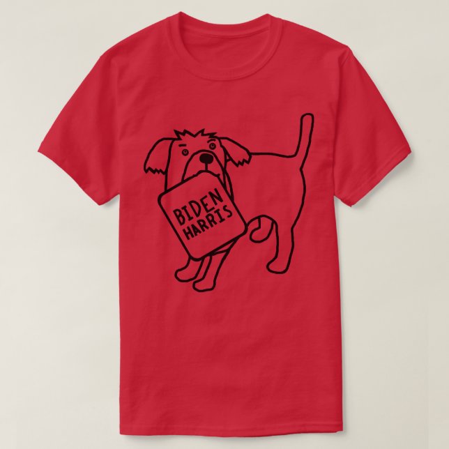Camiseta Cachorro Mínimo com Desenho da Linha de Sinais (Frente do Design)