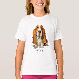 Camiseta Cachorro, Modelo de Basset Hound