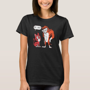 Camiseta Cachorro Musculoso e Gato Cachorrinho Diversão