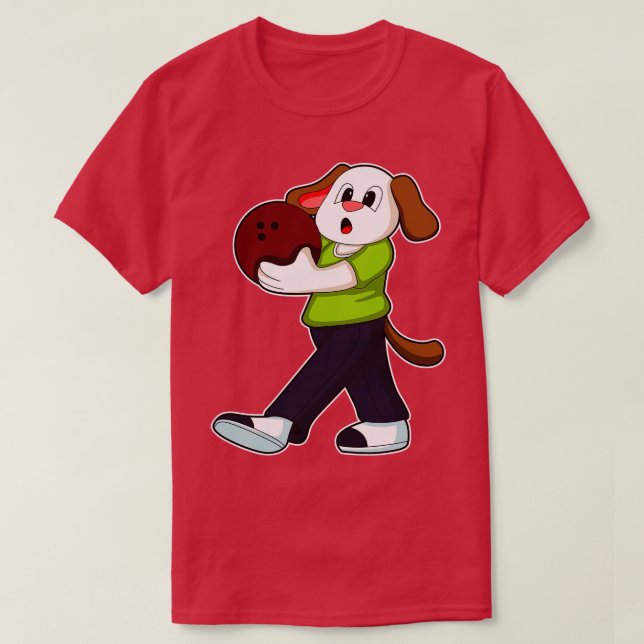 Camiseta Cachorro na Boliche 2 (Frente do Design)