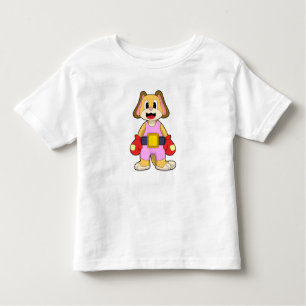 Camiseta Cachorro na caixa com luvas in a box